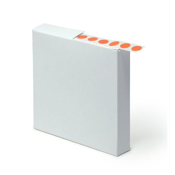 Label Rolls, Cryo, 9.5mm Dots, for 0.5-1.5mL Tubes, Orange, 1000PK